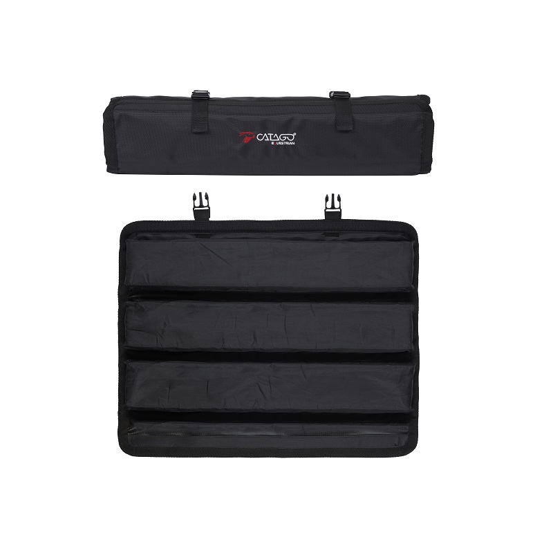 CATAGO hoofdbeschermer staldeur zwart met memory foam vulling en bevestigingsbanden