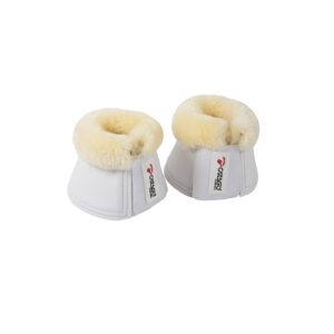 Witte CATAGO springschoenen met merino wollen rand