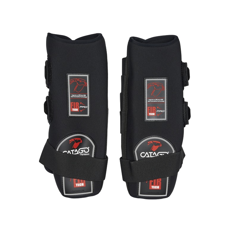 CATAGO neopreen stal- en transportbeschermer buitenschaal zwart – buitenboot met brede klittenbandsluitingen en kogelbescherming, maten S–XL