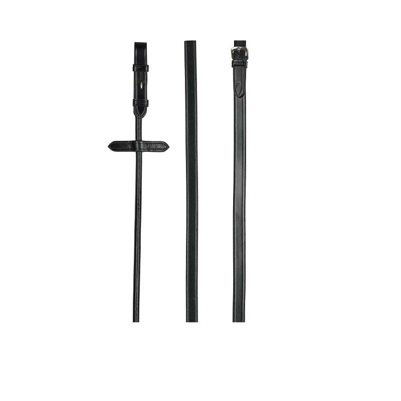 CATAGO rondgenaaide leren teugels Zwart