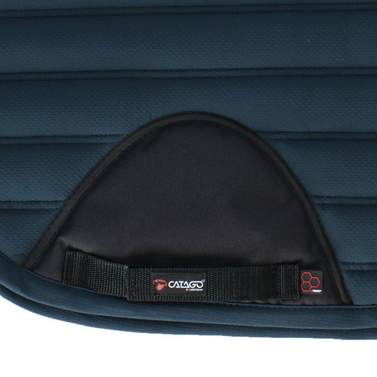 CATAGO HYBRID dressuur zadeldekje Midnight Navy Full met graphene-voering