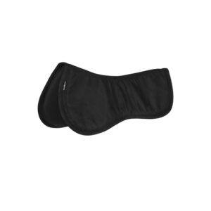 Zwarte Horse Guard Feliz memory foam zadel onderlegger van synthetisch suède