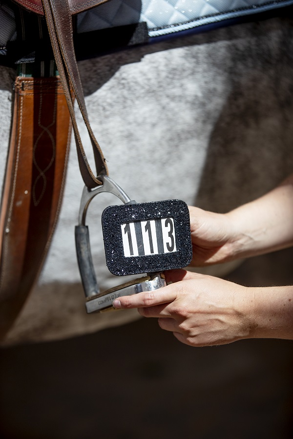 Horse Guard Startnummer Zwart Glitter - Afbeelding 6