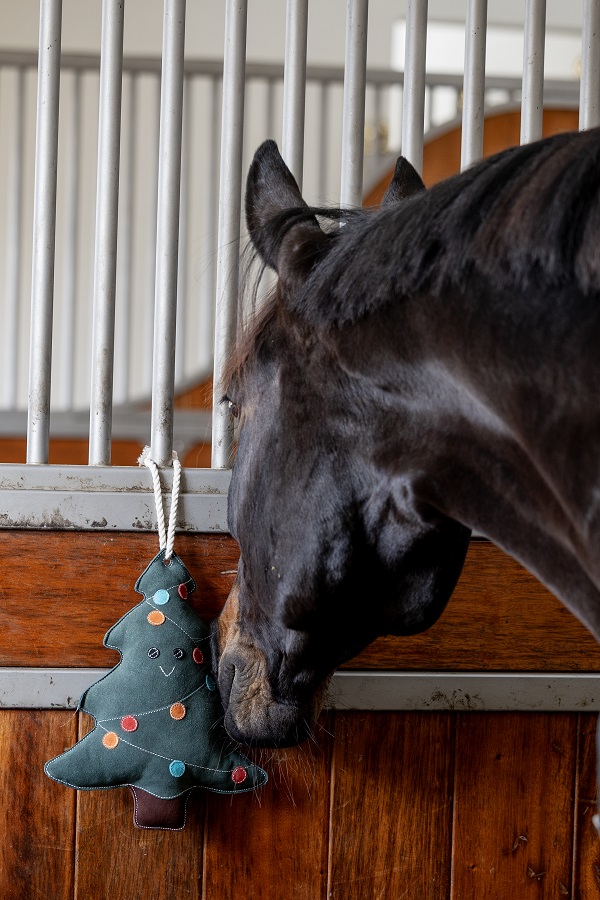 Horse Guard stal speeltje kerstboom – paardenspeelgoed tegen verveling - Afbeelding 3
