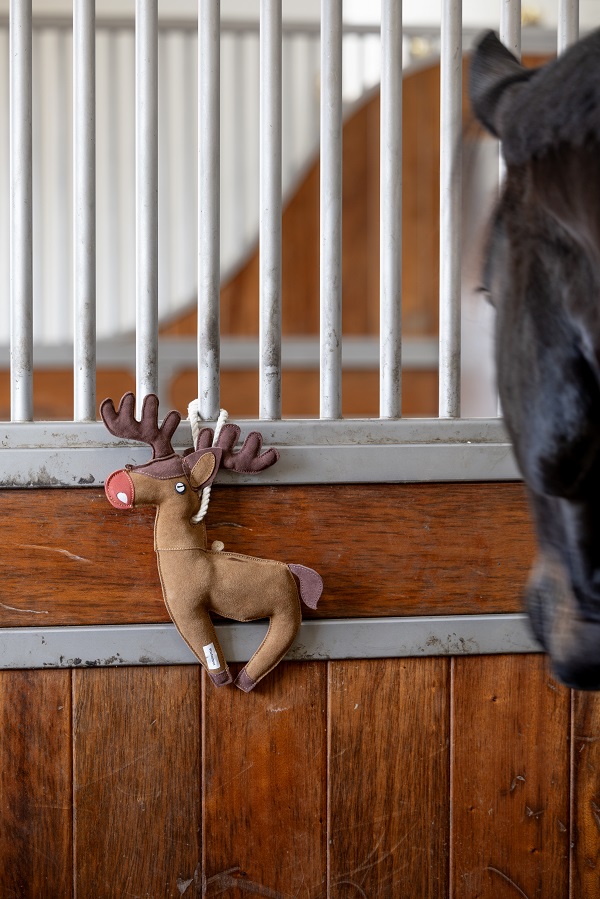 Horse Guard stal speeltje rendier – paardenspeelgoed tegen verveling - Afbeelding 3
