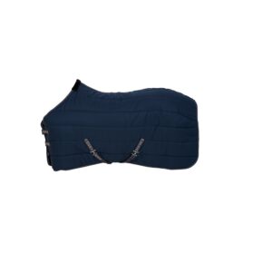Horse Guard Sophie staldeken 100g Navy – lichte staldeken met fake fur hals en luxe banden