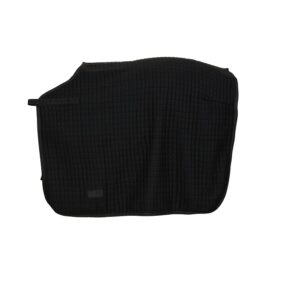 CATAGO cooler quarter rug zwart – quilted uitrijdeken 540 GSM met klittenband en staartkoord