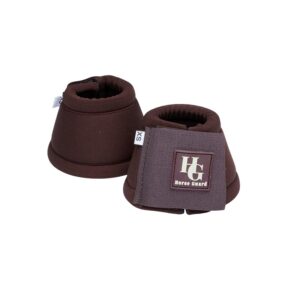 Bruine Horse Guard springschoenen van neopreen met dubbele klittenbandsluiting