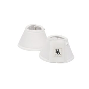 Witte Horse Guard springschoenen van neopreen met dubbele klittenbandsluiting