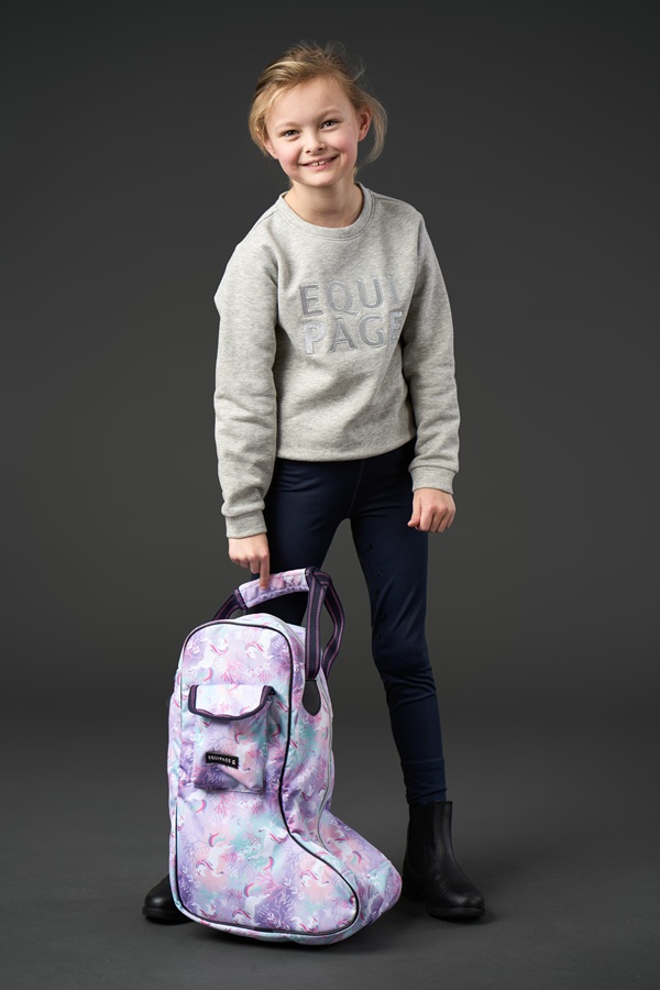 Equipage kids laarzentas Lavender staand gedragen door meisje