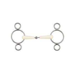 Happy Mouth rubberen 2-ring trens enkelgebroken (Pessoa/gag) – 115/125/135 mm