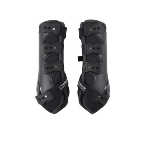 CATAGO Hybrid dressage beschermers grijs productfoto met quick release sluitingen