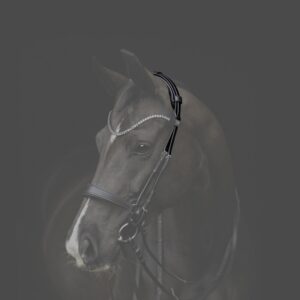 Catago Gentle Bridle zwart – ligging padded kopstuk