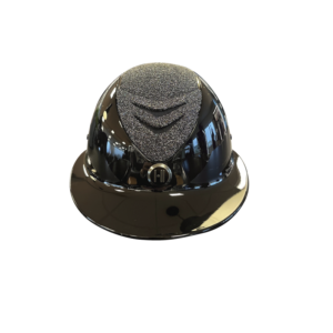 OneK Avance Glossy Black MIPS cap met glitter top en front