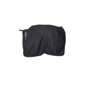 Zwarte CATAGO FIR-Tech uitrijdeken productfoto zijaanzicht