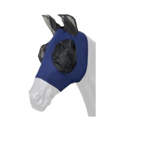 Horse Guard vliegenmasker navy met oren en oogbescherming