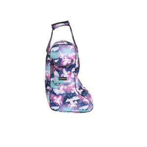 Equipage Jasmin kinder laarzentas Majolica Blue unicorn print