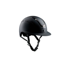 Equipage Guardian MIPS Matt Plain zwarte rijhelm met brede klep