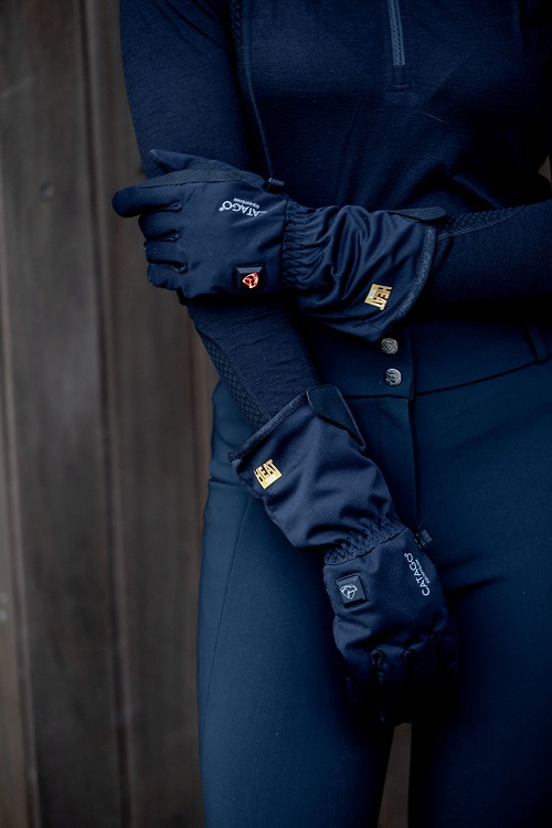 CATAGO HEAT Tech verwarmde rijhandschoenen zwart