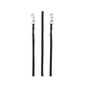 Horse Guard Supergrip teugels zwart met afneembare clips