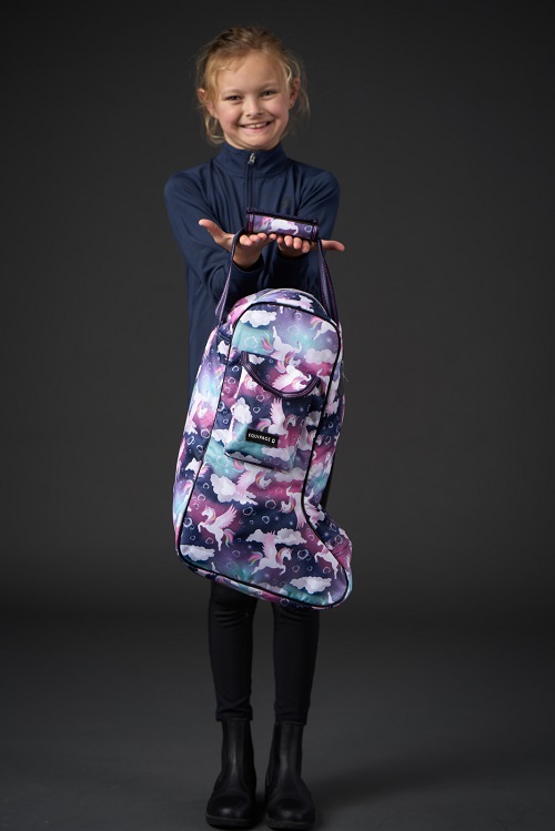 Equipage Jasmin kids boot bag Majolica Blue unicorn